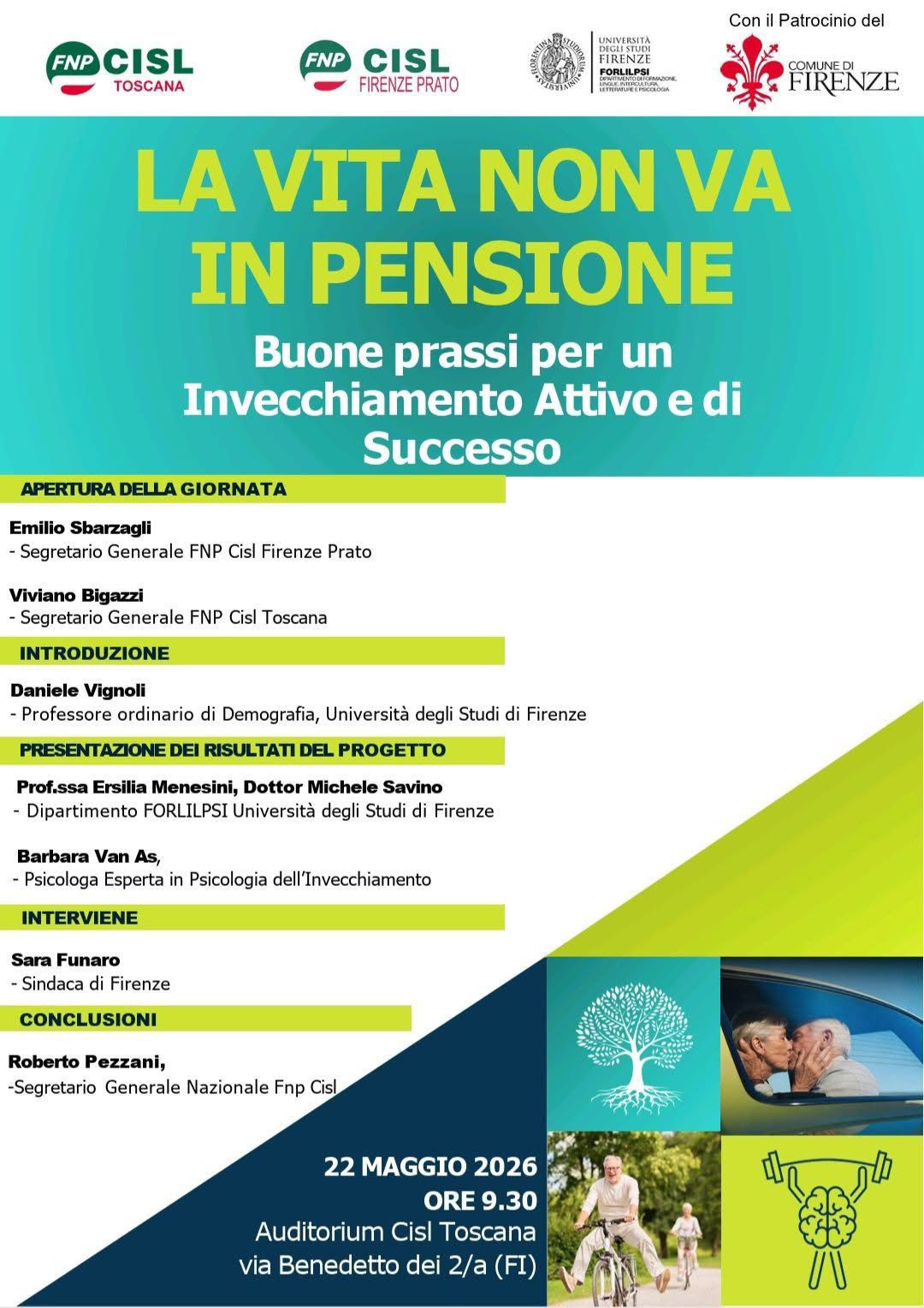 LA VITA NON VA IN PENSIONE