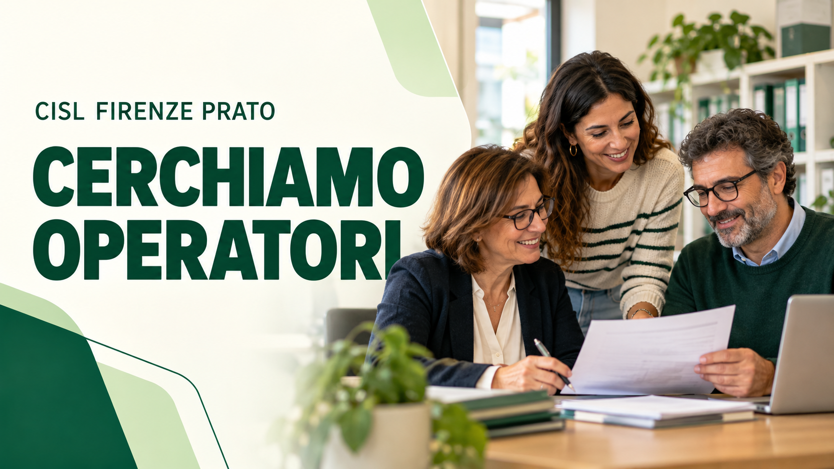 INAS FIRENZE, L’ISTITUTO DI PATRONATO DELLA CISL FIRENZE-PRATO, RICERCA OPERATORI/OPERATRICI PER LE SEDI DI FIRENZE E PROVINCIA.